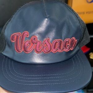 NWT Versace Leather Cap Unisex